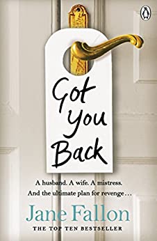 book cover for got you back by Jane fallon with a picture of a door handle with a room hanger on it